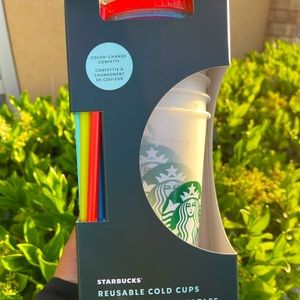 Starbucks 5 Confetti Venti Cold Cups Summer 2021